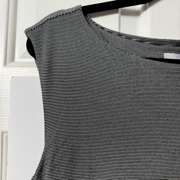 #7 ATHLETA Dress  XSP Navy/White tiny stripes Boat Neck, Sleeveless, Lined - Picture 9 of 15